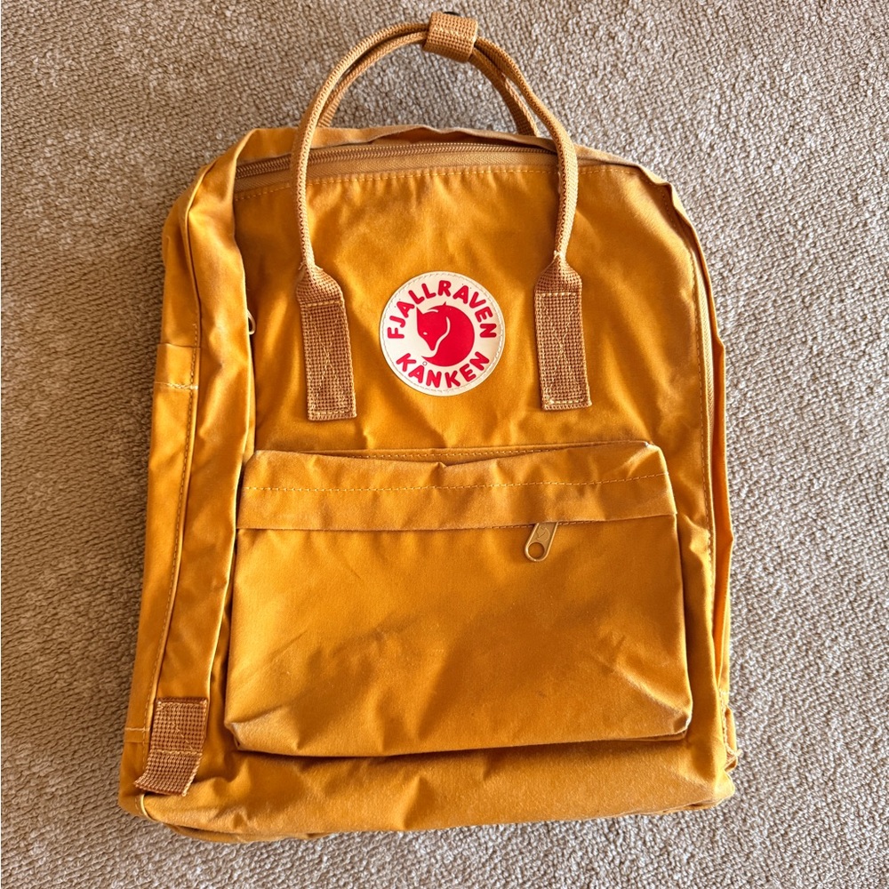 GUC Fjällräven Kånken Backpack in Mustard Yellow